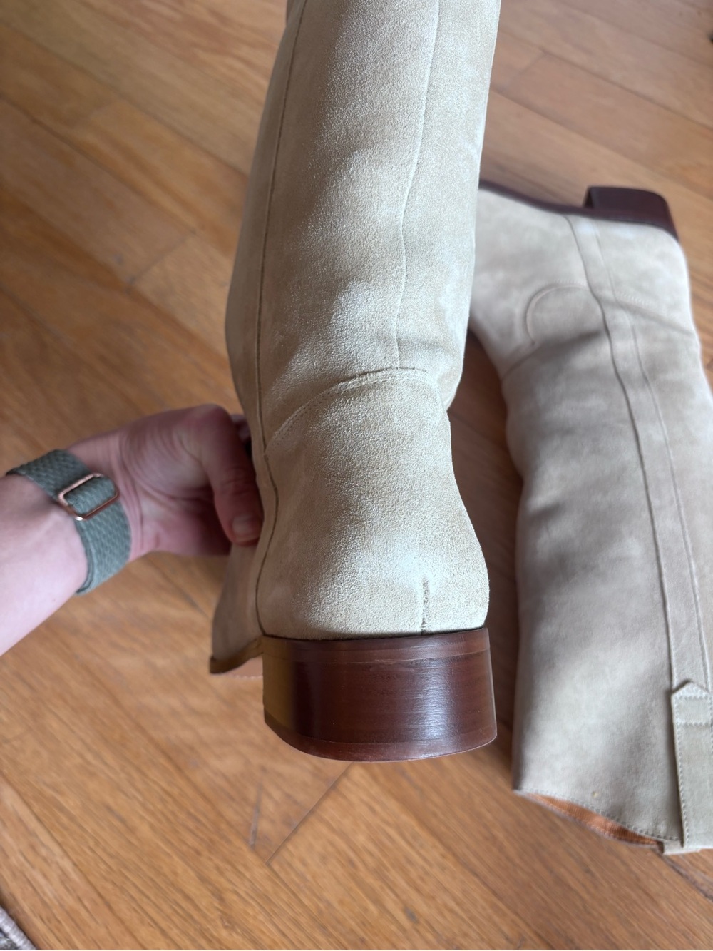 SOLD NIB Sézane Gabrielle Low Boots in Sandstone Size 10/41 - Picture 12 of 14